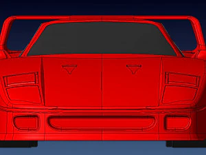 Ferrari F40 3D Print Model