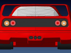 Ferrari F40 Model do druku 3D