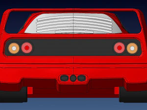 Ferrari F40 3D Print Model