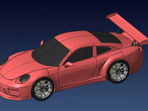 पोर्शे 911 जीटी3 आरएस 3D प्रिंट मॉडल