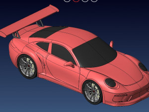 Porsche 911 GT3 RS 3D Принт Модель