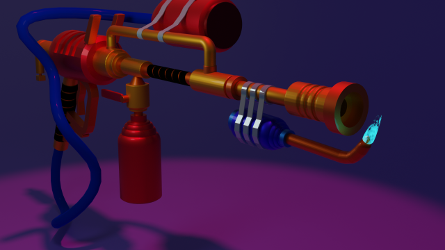 Flamethrower 3D 模型 .c4d .max .obj .3ds .fbx .stl .blend 