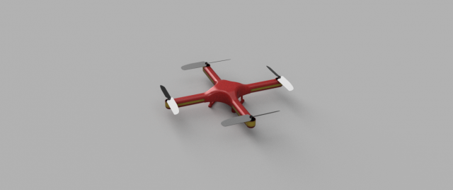 Quadrocopter 3D Model .c4d .max .obj .3ds .fbx .stl .blend 