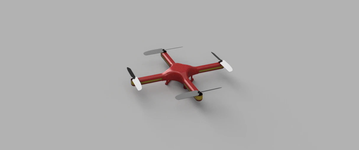 Quadrocopter 3D Model .c4d .max .obj .3ds .fbx .stl .blend