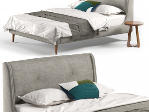 Raffety King Size Bed 3D Model