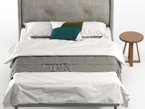 Raffety King Size Bed Modelo 3D