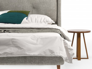 Raffety King Size Bed Modelo 3D