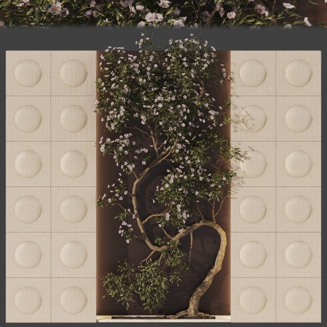 Vertical Garden 02 3D Модель .c4d .max .obj .3ds .fbx .stl .blend 