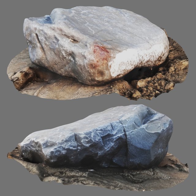 Rock 01 3D Модель .c4d .max .obj .3ds .fbx .stl .blend 