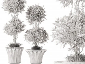 Topiary Pot 3D Model