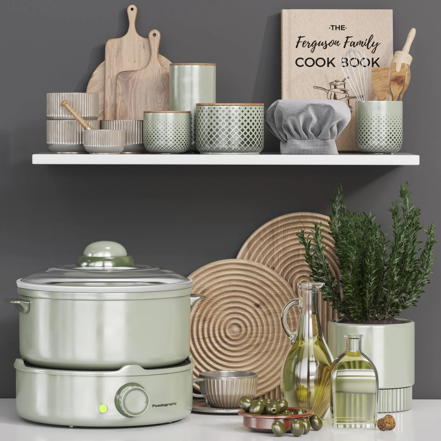 Kitchen Accessories 04 3D Model .c4d .max .obj .3ds .fbx .stl .blend 