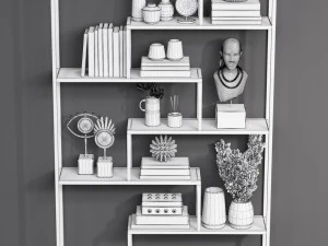 Rack shelf 01 3D Model