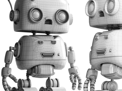 Robot Toy 02 Modello 3D
