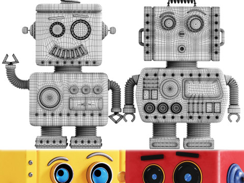 Robot toy 03 3D Model