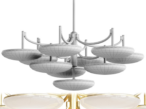 Bregman 10 Light Semi Flush 3D 模型