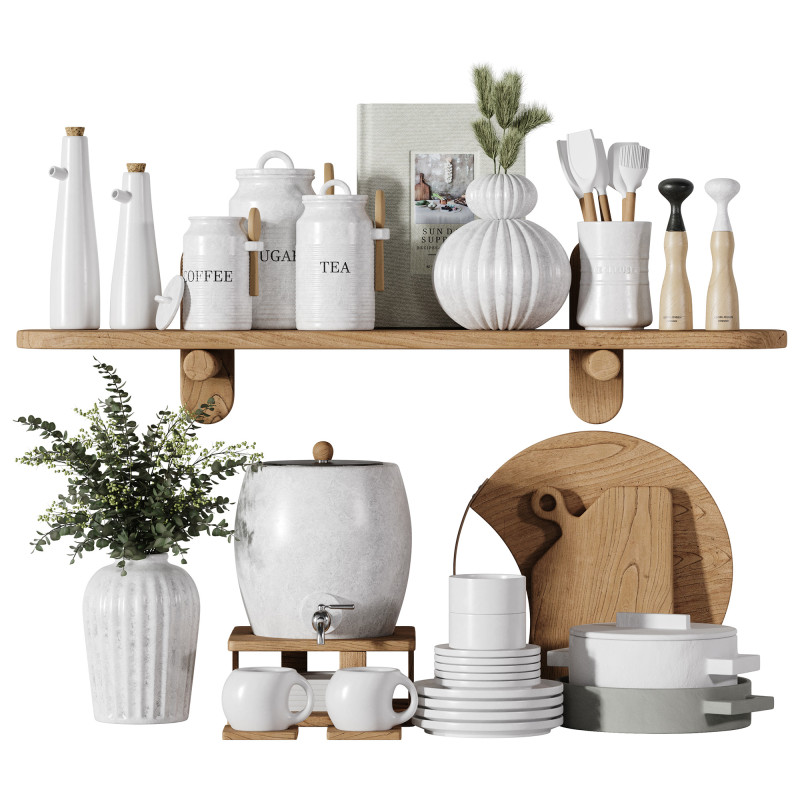 Kitchen Accessories 05 3D Model .c4d .max .obj .3ds .fbx .stl .blend 