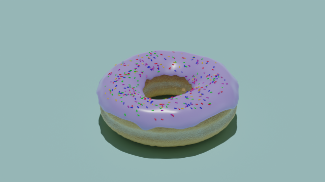 Donut 3D Модель .c4d .max .obj .3ds .fbx .stl .blend 