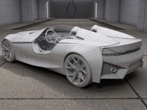 328hommage car DK 3D Model