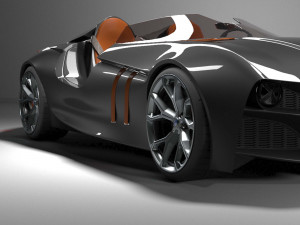 328hommage car DK Modello 3D