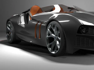 328hommage car DK 3D Model