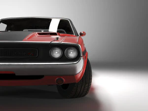 Dodge Challenger RT 1970 3D Model