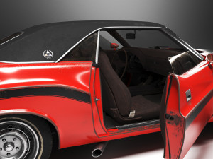 Dodge Challenger RT 1970 Modelo 3D