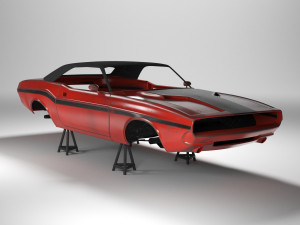 Dodge Challenger RT 1970 Modelo 3D