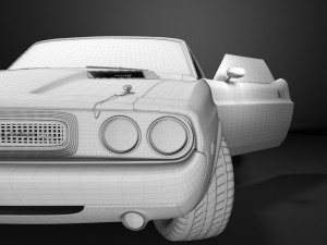 Dodge Challenger RT 1970 Modelo 3D