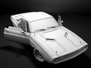 Dodge Challenger RT 1970 Modelo 3D