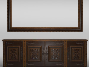 Classic console table 3D Модель
