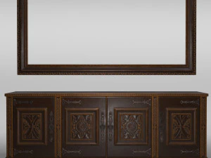 Classic console table 3D Model