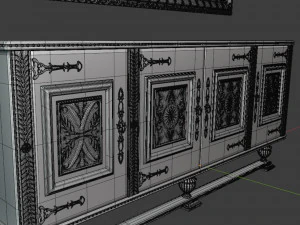 Classic console table 3D Model