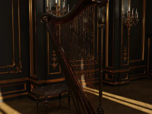 Harp 3D Model
