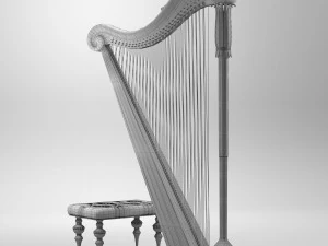Harp 3D Model