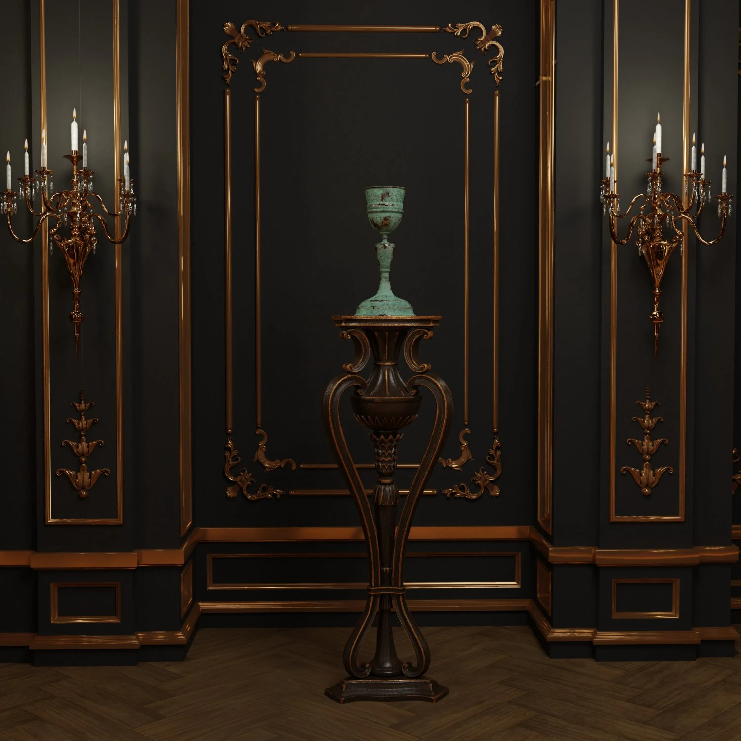 Classic table 3D Model .c4d .max .obj .3ds .fbx .stl .blend 