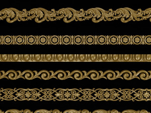 150 Professional ornament and 3Dmodel alpha Base Mesh high detailed 3D Model