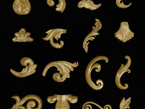 150 Professional ornament and 3Dmodel alpha Base Mesh high detailed 3D Model