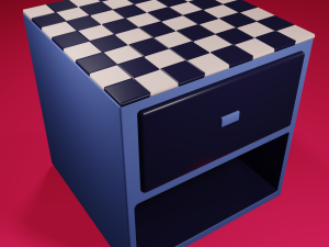 Chess Table Model 3D