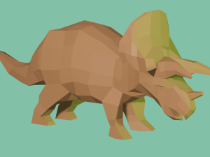 Dinosaur Low Polly 3D-Modell