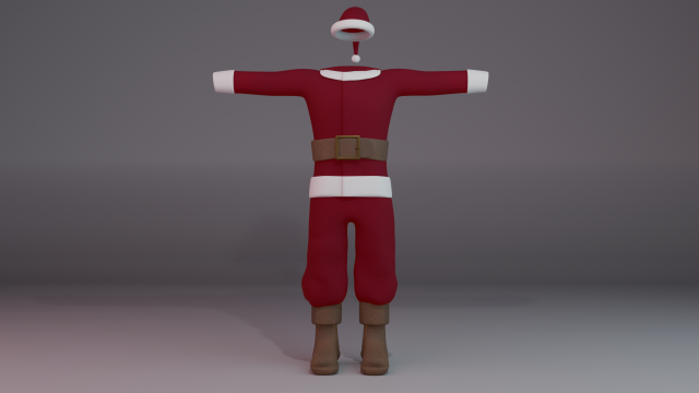Christmas Suit 3D Model .c4d .max .obj .3ds .fbx .stl .blend