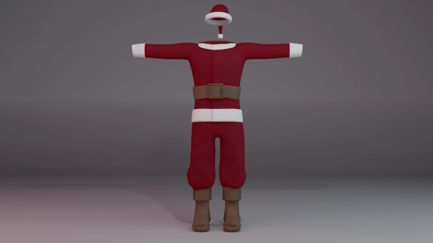 Christmas Suit 3D Model .c4d .max .obj .3ds .fbx .stl .blend 