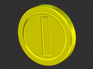 Coin Mario Modelo de Impressão 3D