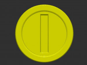 Coin Mario 3D Print Model