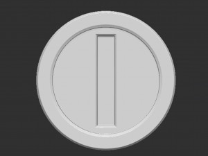 Coin Mario 3D-printmodel