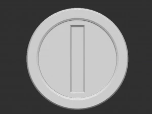 Coin Mario 3D Print Model