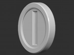 Coin Mario 3D Print Model