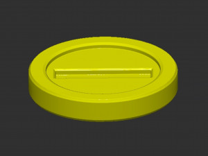 Coin Mario 3D-printmodel