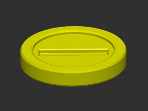 Coin Mario 3D Print Model
