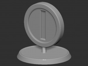 Coin Mario Based Model Cetak 3D