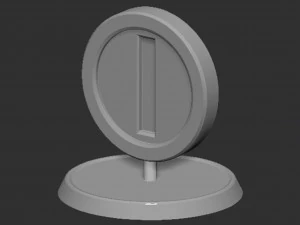 Coin Mario Based 3D Print Model